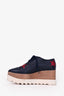 Stella McCartney Navy/Red Leather Star Platform Sneakers Size 35.5