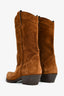 Saint Laurent Brown Suede Western Boots Size 38