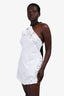 LPA White Cotten/Linen Eyelet Halter Mini Dress Size M