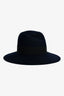 Maison Michel Paris Blue Wool Wide Brim Hat Size S