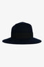Maison Michel Paris Blue Wool Wide Brim Hat Size S