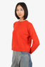Momoni Red Wool/Cashmere Cropped Sweater Size XS