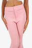 Smythe Pink Cropped Flare Trousers Size 00