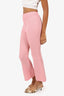 Smythe Pink Cropped Flare Trousers Size 00