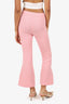 Smythe Pink Cropped Flare Trousers Size 00