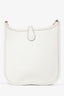 Hermès 2024 Blanc Clemence Leather Evelyne TPM