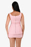Majorelle Pink Tweed Rosette Tank + Midi Skirt Set Size XS