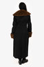 LPA Black/Brown Wool Blend 'Giovanna' Coat Size S