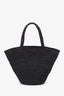 The Row Black Emilie Raffia Shoulder Bag