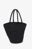 The Row Black Emilie Raffia Shoulder Bag