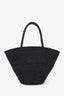 The Row Black Emilie Raffia Shoulder Bag