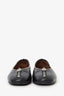 Giuseppe Zanotti Black Leather Zip Detail 'Oraine' Ballet Flats Size 39