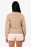 Ami Paris Beige Heart Logo Crewneck Sweater Size XS