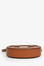 Celine Brown Triomphe Oval Crossbody Bag