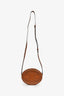 Celine Brown Triomphe Oval Crossbody Bag