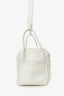 Hermès 2006 White Clemence Leather Lindy 30