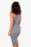 Remain Grey Knit Asymmetrical 'Mila Knit' Midi Dress Size 38