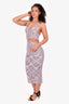 Jonathan Simkhai Purple Knit Cut- Out Dress Size L