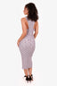 Jonathan Simkhai Purple Knit Cut- Out Dress Size L