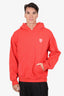 Girls Don't Cry Red Logo Print Hoodie Size L Mens