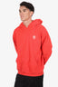 Girls Don't Cry Red Logo Print Hoodie Size L Mens