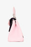 Christian Dior 2014 Pink Pebbled Calfskin Be Dior Mini Flap Bag