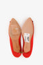 Manolo Blahnik Red Satin Crystal Embellished Hangisi Heels Size 37.5