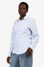 Burberry Blue Cotton Oxford Button-Up Shirt Size  M