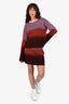 Opening Ceremony Pink/Brown Ombre Cotton Striped Sweater + Mini Skirt Set Size S