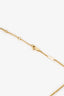 Celine Gold Tone Triomphe Bag Pendant Necklace