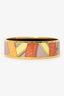 Hermès Multicolour Patterned Wide Enamel Bangle