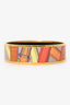 Hermès Multicolour Patterned Wide Enamel Bangle