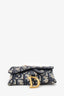 Christian Dior 2020 Blue Oblique Canvas Dior Nano Saddle Chain Pouch Bag