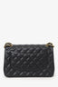 Pre-Loved Chanel™ 2019 Black Caviar Leather Jumbo Double Flap Should Bag