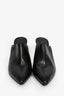 Hermès Black Leather Pointed Mules Size 38