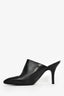 Hermès Black Leather Pointed Mules Size 38
