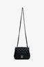 Pre-Loved Chanel™ 2021 Black Lambskin Mini Square Crossbody Bag