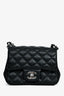 Pre-Loved Chanel™ 2021 Black Lambskin Mini Square Crossbody Bag