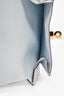 Hermès 2021 Light Blue Leather Kelly Pocket Compact Wallet