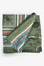 Hermès Green Printed Cashmere/Silk 'Pirates' Scarf 140