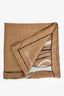 Hermès Brown Cashmere/Silk 'Libre Comme Pegase' Scarf 140
