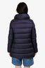 Moncler Navy Quilted Velvet Collared 'Torcon' Zip Jacket Size 0