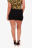 Gucci x Adidas Black Cotton Web Piping Logo Mini Skirt Size XS