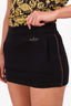 Gucci x Adidas Black Cotton Web Piping Logo Mini Skirt Size XS