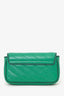 Gucci Green/Gold Leather Mini 'Marmont' GG Crossbody Bag