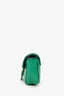 Gucci Green/Gold Leather Mini 'Marmont' GG Crossbody Bag