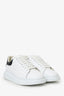 Alexander Mcqueen White/Black Leather Platform Sneakers Size 40