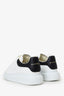 Alexander Mcqueen White/Black Leather Platform Sneakers Size 40
