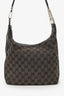 Gucci Brown/Black GG Canvas Hobo Shoulder Bag