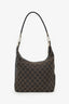 Gucci Brown/Black GG Canvas Hobo Shoulder Bag